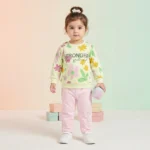 Girls' Floral Sweatshirt & Joggers Set - Pink