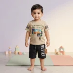 Boys' Better Graphic Tee & Shorts Set - Brown