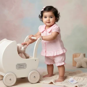 Girls' Polka Dot Top & Bloomers Set