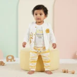 Boys' Varsity Jacket 3-Piece Set - Yellow