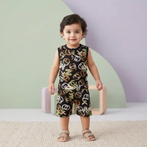 Boys' Sleeveless Designer Summer Set