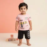 Boys' Survival Graphic Tee & Shorts Set - Pink