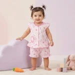 Girls' Bunny Top & Bloomers Set - Pink