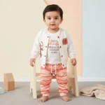 Boys' Varsity Jacket 3-Piece Set - Orange