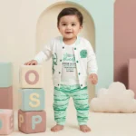 Boys' Varsity Jacket 3-Piece Set - Green