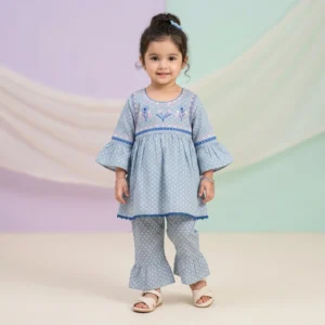 Baby Girls' Floral Tunic & Bell Bottom Set