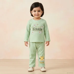 Baby Girls' Floral Mouse Lounge Set