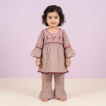 Baby Girls' Floral Tunic & Bell Bottom Set - Pink