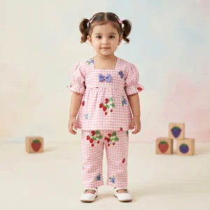 Baby Girls' Strawberry Tunic & Trouser Set
