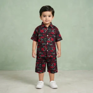 Boys' Urban Graffiti Shirt & Shorts Set