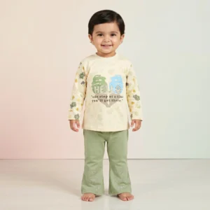 Girls' Hello Tee & Flared Pants Set