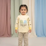 Girls' Hello Tee & Flared Pants Set - Skin