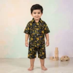 Boys' Urban Graffiti Shirt & Shorts Set - Yellow