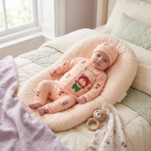 Baby Bear Romper & Beanie Set