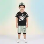 Boys' Space Astronaut Tee & Shorts Set - Green